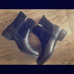 Timberland Black Hiking/Biker Boots